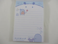 Cute Kawaii Q-Lia Underwater Ocean World A 4 x 6 Inch Notepad / Memo Pad - Stationery Designer Paper Collection