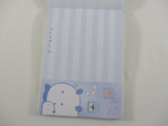 Cute Kawaii Q-Lia Underwater Ocean World A 4 x 6 Inch Notepad / Memo Pad - Stationery Designer Paper Collection