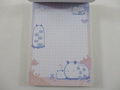 Cute Kawaii Q-Lia Underwater Ocean World B 4 x 6 Inch Notepad / Memo Pad - Stationery Designer Paper Collection