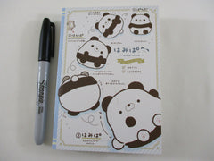 Cute Kawaii San-X Hamipa Panda 4 x 6 Inch Notepad / Memo Pad - D - Stationery Designer Paper Collection