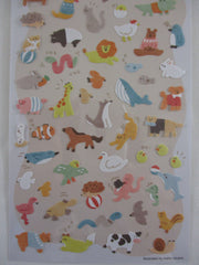 Cute Kawaii Mind Wave Ori Animal Dog Seal Elephant Zoo Safari Bird Crocodile Snail Horse Lion Sticker Sheet - for Journal Planner Craft Diary Gift Schedule