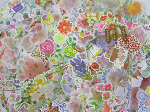 Grab Bag Stickers: 40 pcs Flower Bloom Petal Plants theme