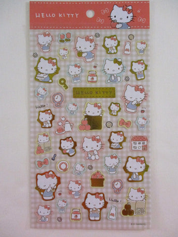 Cute Kawaii Sanrio Hello Kitty Large Sticker Sheet - E Classic - for Journal Planner Craft Agenda Diary Project Gift Favorite