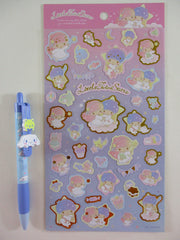 Cute Kawaii Sanrio Little Twin Stars Rare Large Sticker Sheet - for Journal Planner Craft Gift