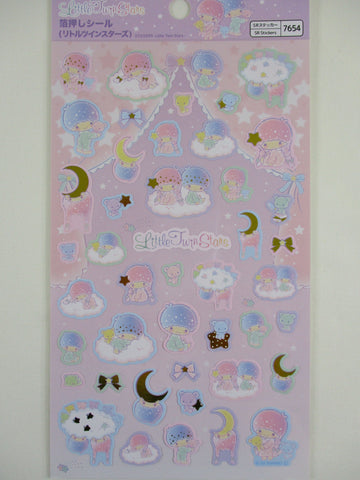 Cute Kawaii Sanrio Little Twin Stars Rare Large Sticker Sheet - for Journal Planner Craft