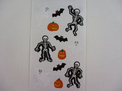 Mrs Grossman Halloween Things Skeleton Bat Sticker Sheet / Module - Vintage & Collectible