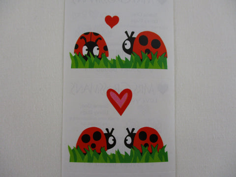 Mrs Grossman Lovely Bugs Valentine Sticker Sheet / Module - Vintage & Collectible