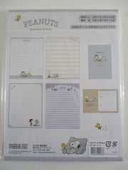 Cute Kawaii Peanuts Snoopy Spend time at Home Letter Set Pack - Stationery Writing Paper Penpal