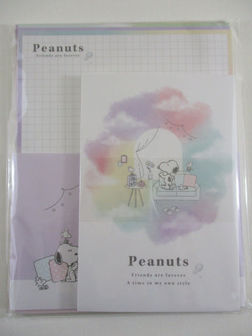 Cute Kawaii Peanuts Snoopy Style at Home Letter Set Pack - Stationery Writing Paper Penpal
