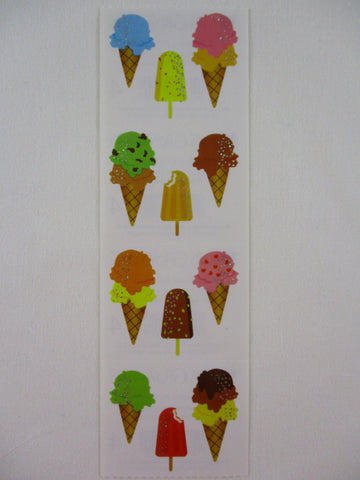 Mrs Grossman Cool Treats Ice Cream Reflections Sticker Sheet / Module - Vintage & Collectible