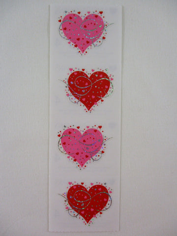 Mrs Grossman Fancy Heart Reflections Sticker Sheet / Module - Vintage & Collectible