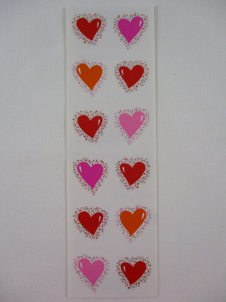 Mrs Grossman Twinkle Hearts Reflections Sticker Sheet / Module - Vintage & Collectible