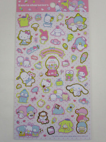 Cute Kawaii Sanrio Characters Candies Large Sticker Sheet - for Journal Planner Craft