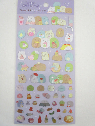 Cute Kawaii San-X Sumikko Gurashi Grub Goodies Glittery Sticker Sheet 2024 - for Planner Journal Scrapbook Craft Diary Schedule Gift