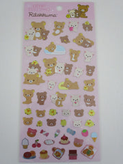 Cute Kawaii San-X Rilakkuma Bear Glittery Sticker Sheet 2024 - A - for Planner Journal Scrapbook Craft Diary Schedule Gift