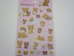 Cute Kawaii San-X Rilakkuma Bear Glittery Sticker Sheet 2024 - A - for Planner Journal Scrapbook Craft Diary Schedule Gift