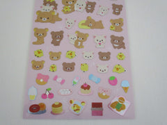 Cute Kawaii San-X Rilakkuma Bear Glittery Sticker Sheet 2024 - A - for Planner Journal Scrapbook Craft Diary Schedule Gift