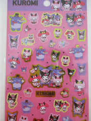 Cute Kawaii Sanrio Kuromi My Melody Large Sticker Sheet - for Journal Planner Craft