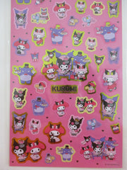 Cute Kawaii Sanrio Kuromi My Melody Large Sticker Sheet - for Journal Planner Craft