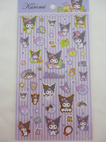 Cute Kawaii Sanrio Kuromi Large Sticker Sheet - for Journal Planner Craft