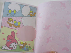 Cute Kawaii HTF Vintage Sanrio My Melody 3.5 x 5 Inch Notepad / Memo Pad - Stationery Designer Paper Collection Preowned New