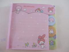 Cute Kawaii HTF Vintage Sanrio My Melody 4.25 x 4.25 Inch Notepad / Memo Pad - Stationery Designer Paper Collection Preowned New