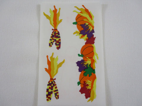 Mrs Grossman Autumn Fall Pumpkin Corn Harvest Sticker Sheet / Module - Vintage & Collectible - Stationery Journal Scrapbook Diary Notebook Planner Schedule Gift