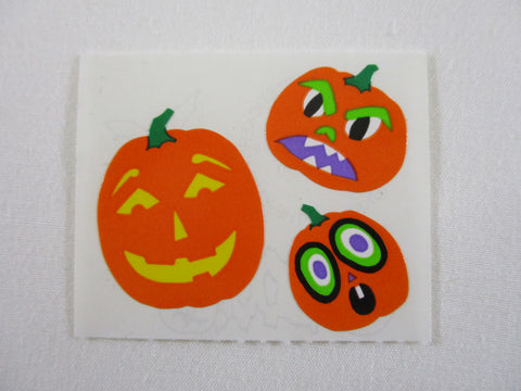 Mrs Grossman Pumpkin Halloween B Sticker Sheet / Module - Vintage & Collectible