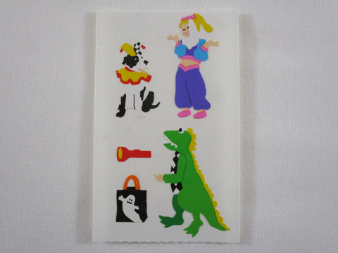 Mrs Grossman Kids in Costume Halloween Party B Sticker Sheet / Module - Vintage & Collectible - Stationery Journal Scrapbook Diary Notebook Planner Schedule Gift