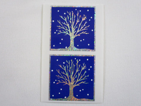 Mrs Grossman Winter Tree Sticker Sheet / Module - Vintage & Collectible - Stationery Journal Scrapbook Diary Notebook Planner Schedule Gift