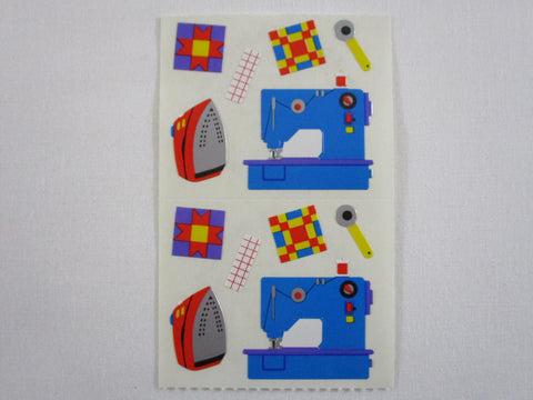Mrs Grossman Sewing Machine Iron Quilt Sticker Sheet / Module - Vintage & Collectible - Stationery Journal Scrapbook Diary Notebook Planner Schedule Gift