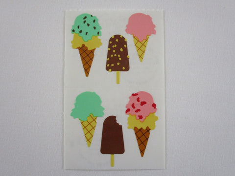 Mrs Grossman Ice Cream Sticker Sheet / Module - Vintage & Collectible - Stationery Journal Scrapbook Diary Notebook Planner Schedule Gift