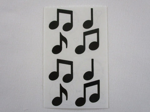 Mrs Grossman Music Notes Sticker Sheet / Module - Vintage & Collectible - Stationery Journal Scrapbook Diary Notebook Planner Schedule Gift