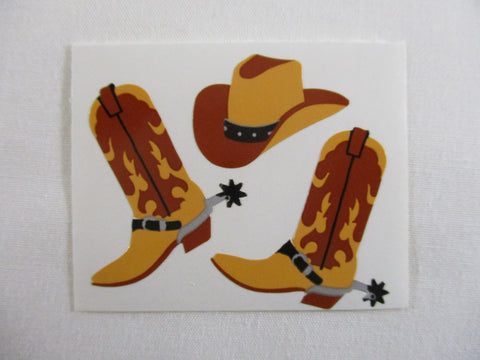Mrs Grossman Cowboy Boots (no stamps)  Sticker Sheet / Module - Vintage & Collectible - for Scrapbook Journal Planner Diary Notebook Decor Gift