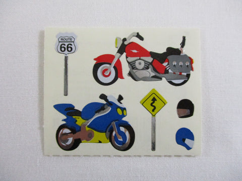 Mrs Grossman Motorcycles B Sticker Sheet / Module - Vintage & Collectible - for Scrapbook Journal Planner Diary Notebook Decor Gift