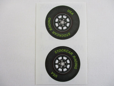 Mrs Grossman Racing Tire Sticker Sheet / Module - Vintage & Collectible - for Scrapbook Journal Planner Diary Notebook Decor Gift