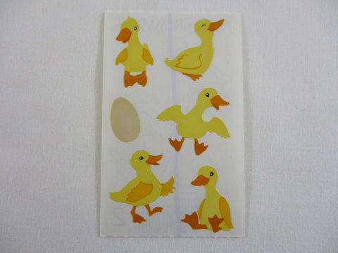 Mrs Grossman Delightful Ducks Sticker Sheet / Module - Vintage & Collectible - Stationery Journal Scrapbook Diary Notebook Planner Schedule Gift