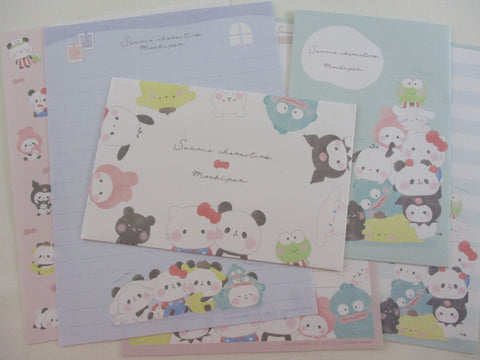 Cute Kawaii Sanrio Characters Mochipan Hello Kitty Kuromi My Melody Purin Pochacco Letter Sets - Writing Paper Envelope Stationery