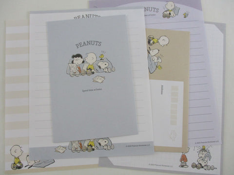 Peanuts Snoopy Spend Time at Home Letter Sets - Stationery Writing Paper Envelope
