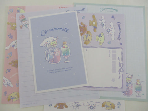 Cute Kawaii Cinnamoroll Fulla Fun Sweet Drinks Letter Sets - Writing Paper Envelope Stationery