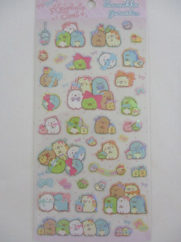Cute Kawaii San-X Sumikko Gurashi Glitter Holographic Sticker Sheet 2022 B - for Planner Journal Scrapbook Craft
