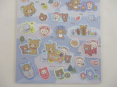 Cute Kawaii San-X Rilakkuma Bear Camping Nature Forest Tent Sticker Sheet 2023 - B - for Planner Journal Scrapbook Craft