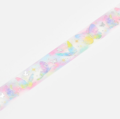 Cute Kawaii BGM Washi / Masking Deco Tape - Butterfly Butterflies Rainbow Dream Love - for Scrapbooking Journal Planner Craft