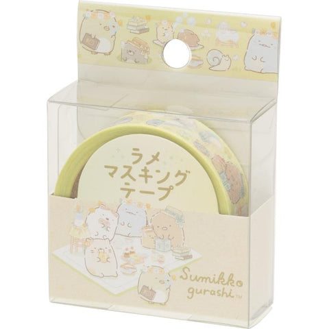Cute Kawaii San-X Sumikko Gurashi Glitter Washi / Masking Deco Tape - C - for Scrapbooking Journal Planner Craft Agenda Schedule