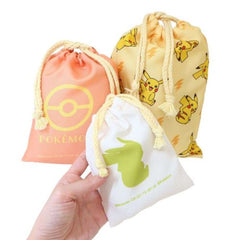 ❤︎ *ੈ✩‧₊˚ Nintendo Anime Pokemon Pikachu Pocket Monsters Drawstring Bag / Pouch