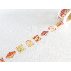 Cute Kawaii Mind Wave Foodies Washi / Masking Deco Tape - A - Sandwich Breakfast - for Scrapbooking Journal Planner Craft