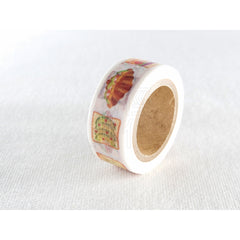 Cute Kawaii Mind Wave Foodies Washi / Masking Deco Tape - A - Sandwich Breakfast - for Scrapbooking Journal Planner Craft