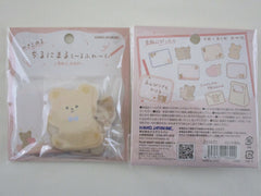 Cute Kawaii Kamio Write on Flake Stickers Sack - Bear - for Journal Planner Agenda Craft Scrapbook