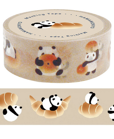 Cute Kawaii Hamamonyo Washi / Masking Deco Tape ♥ Panda Bear Bread Bakery for Scrapbooking Journal Planner Craft