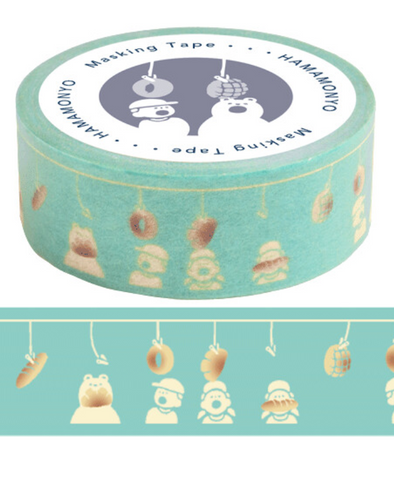 Cute Kawaii Hamamonyo Washi / Masking Deco Tape ♥ Kid Bread Game for Scrapbooking Journal Planner Craft